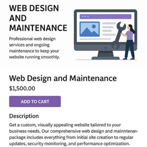 Web Design and Maintenance